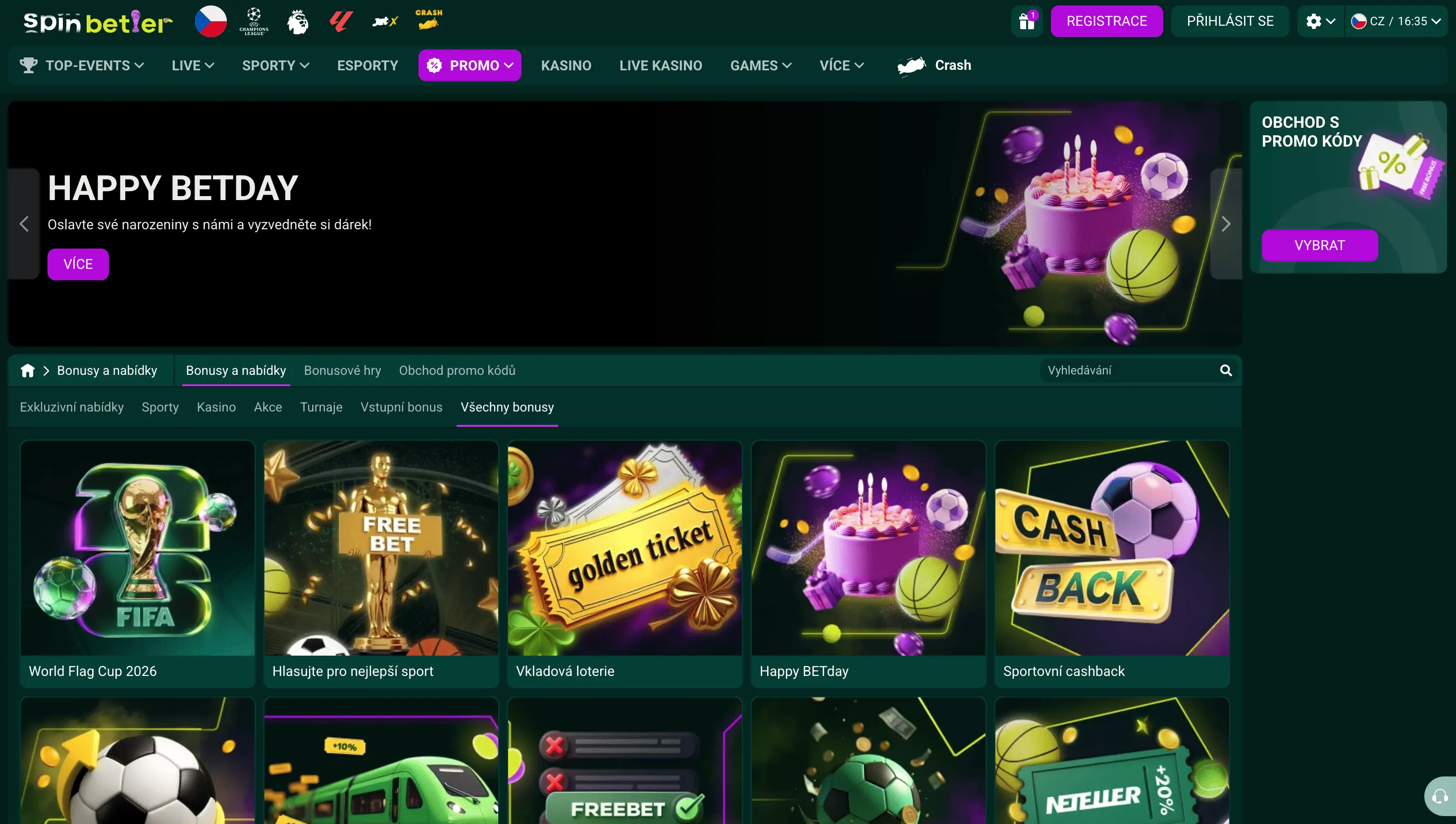 Spinbetter Casino – přehled bonusů